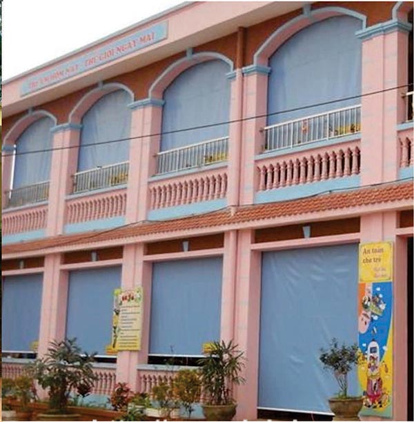 lắp bạt che nắng trường học chất lượng tại Hải Phòng