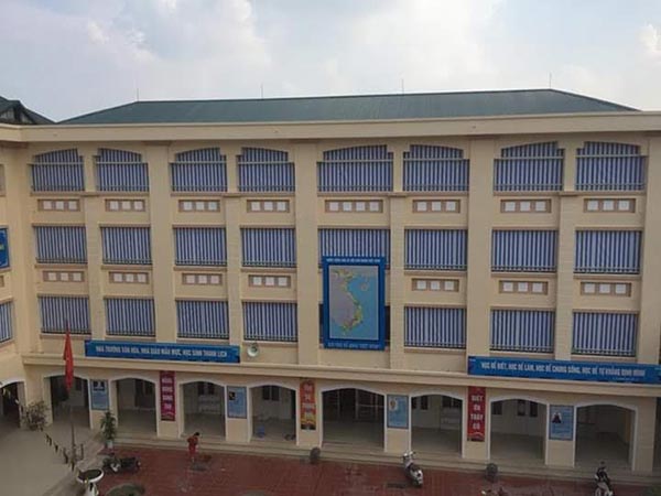 thi công bạt che nắng trường học tại Hải Phòng